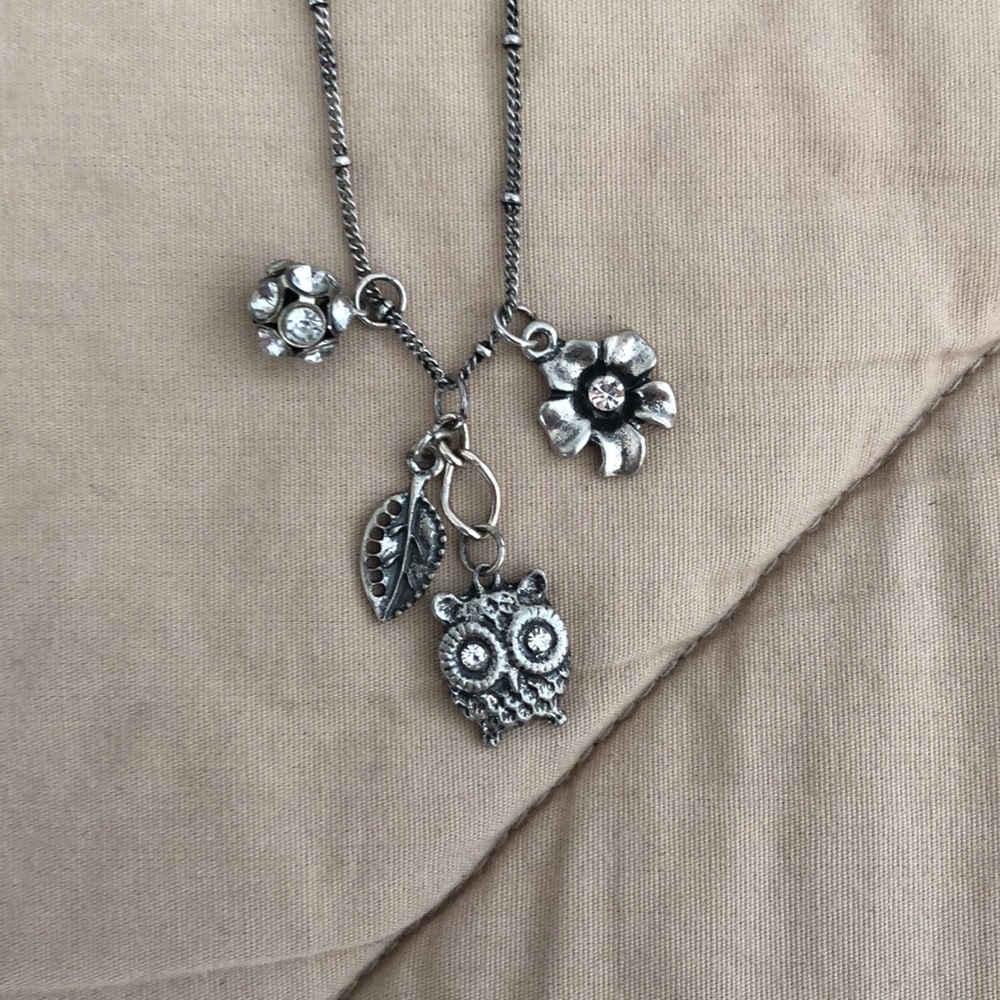 Owl charm necklace